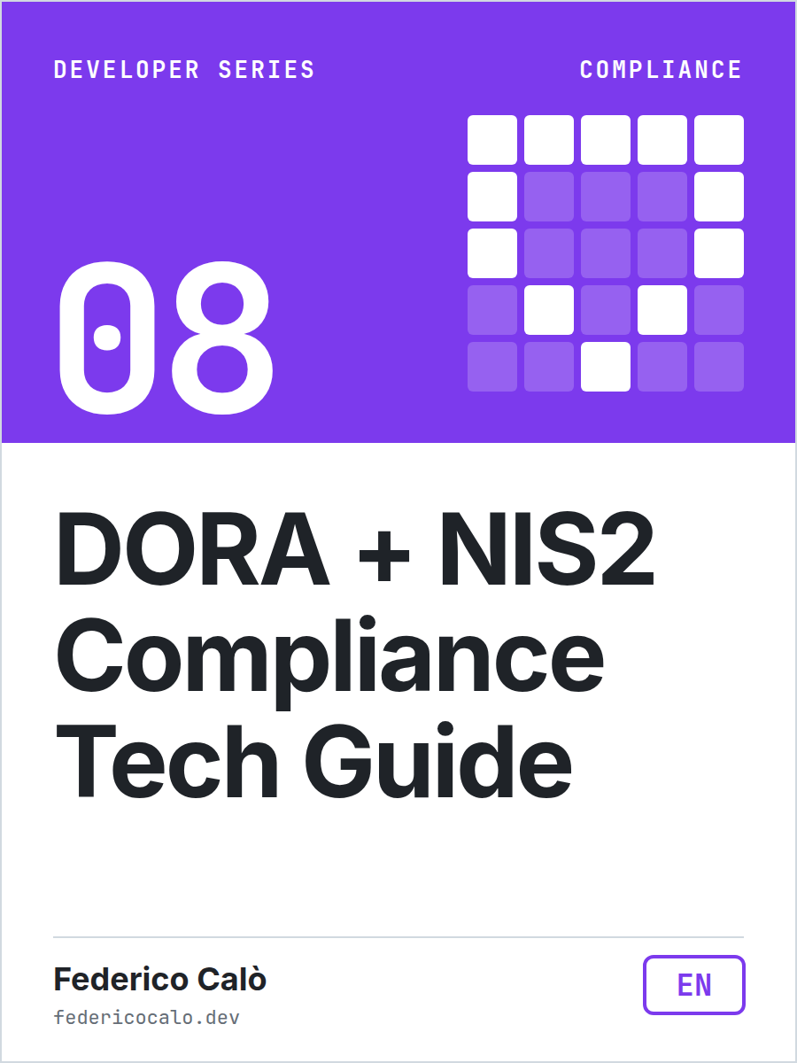Cover of DORA and NIS2 Compliance: A Technical Guide