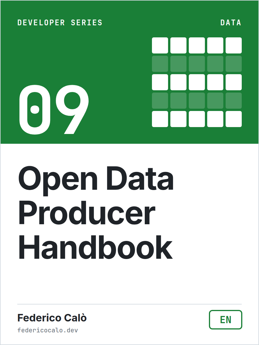 Cover of Open Data Producer Handbook