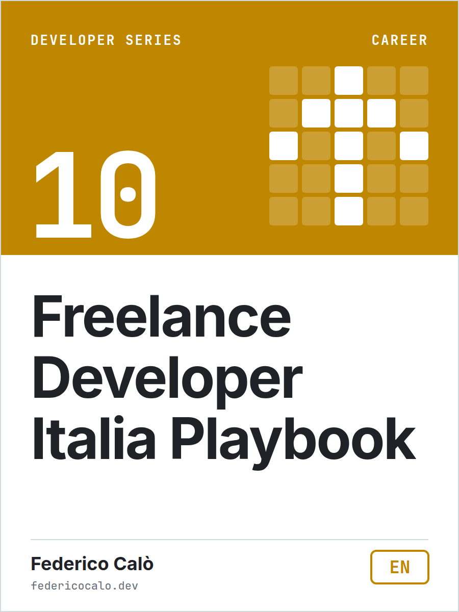 Cover of Going Freelance as a Developer in Italy: The Playbook
