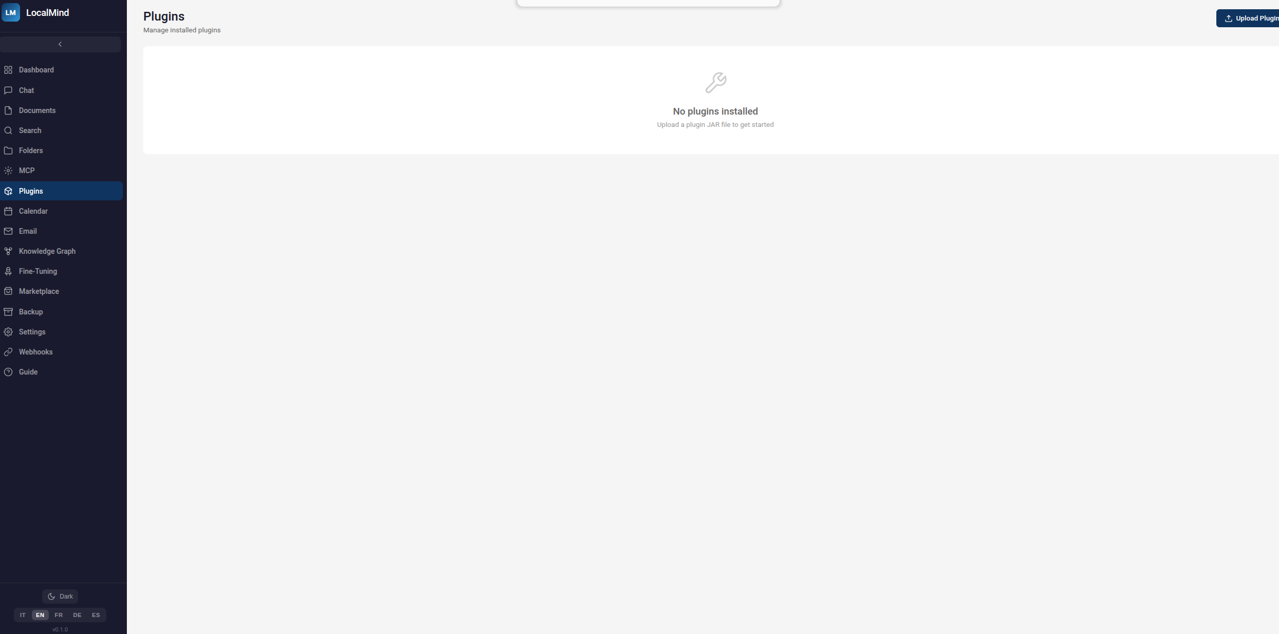 LocalMind — screenshot 10 dell'interfaccia