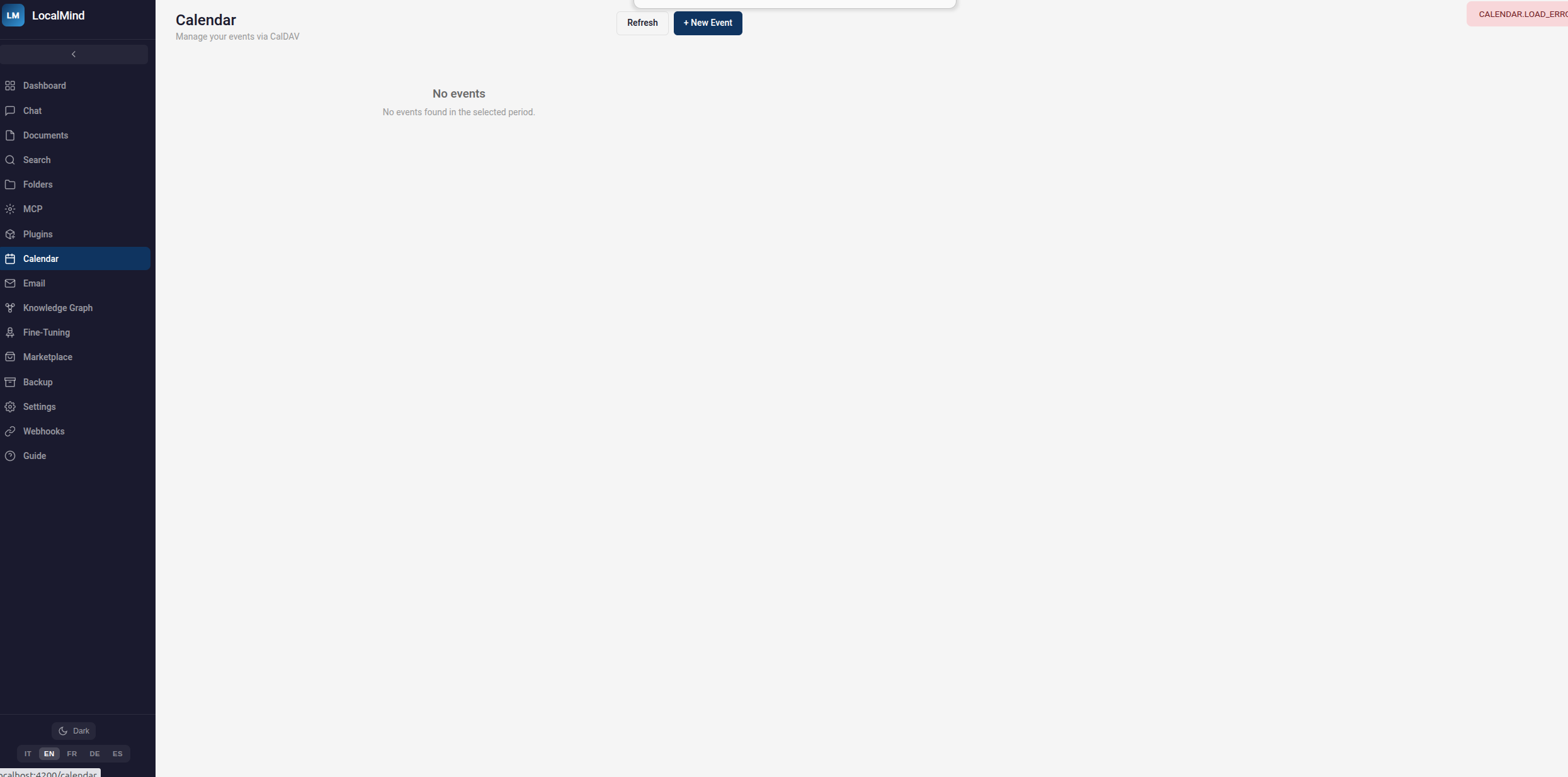 LocalMind — screenshot 11 dell'interfaccia