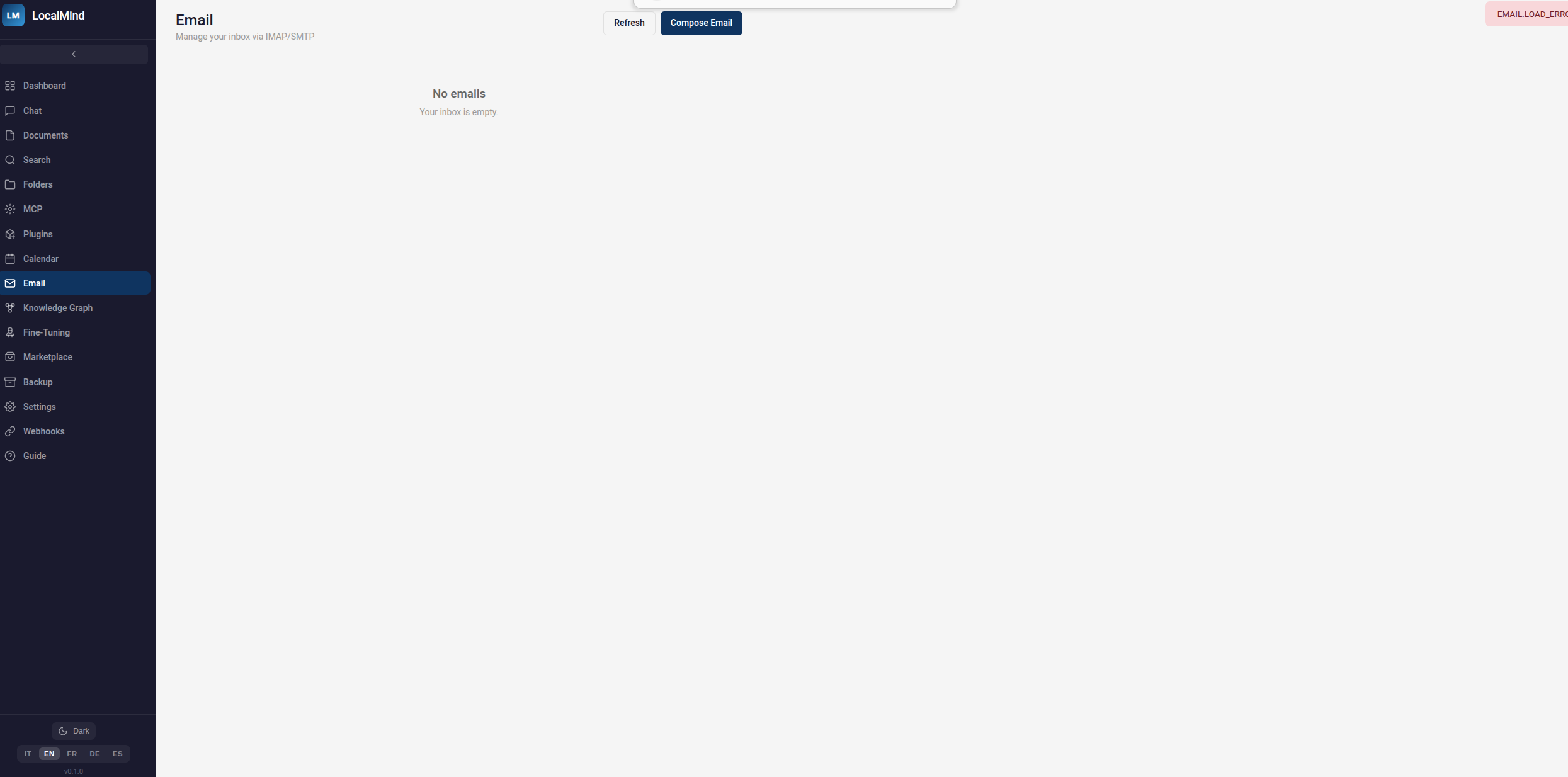 LocalMind — screenshot 12 dell'interfaccia