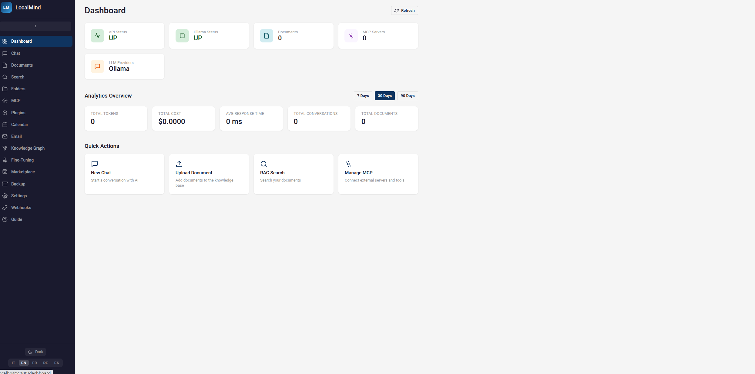 LocalMind — screenshot 14 dell'interfaccia