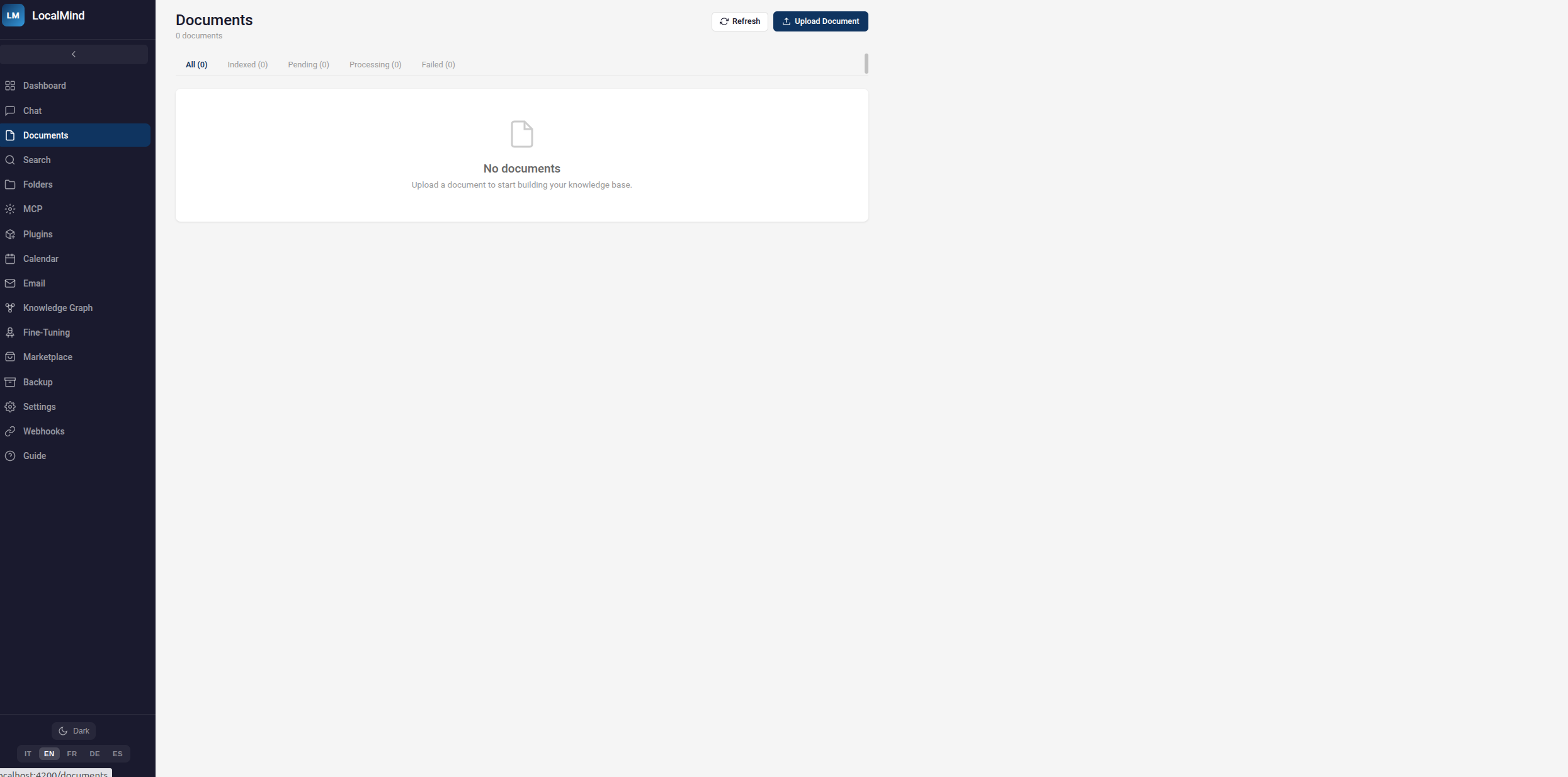 LocalMind — screenshot 6 dell'interfaccia