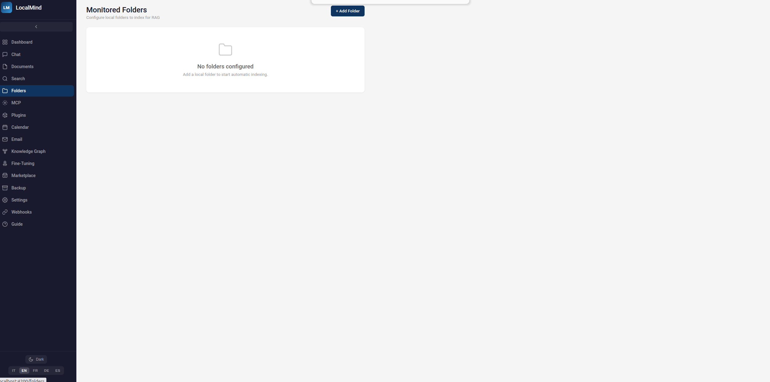 LocalMind — screenshot 8 dell'interfaccia