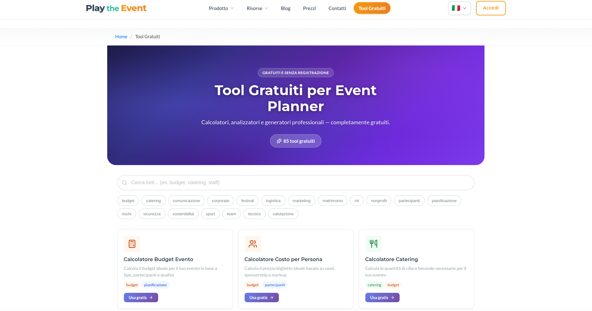 Play the Event — flat event platform