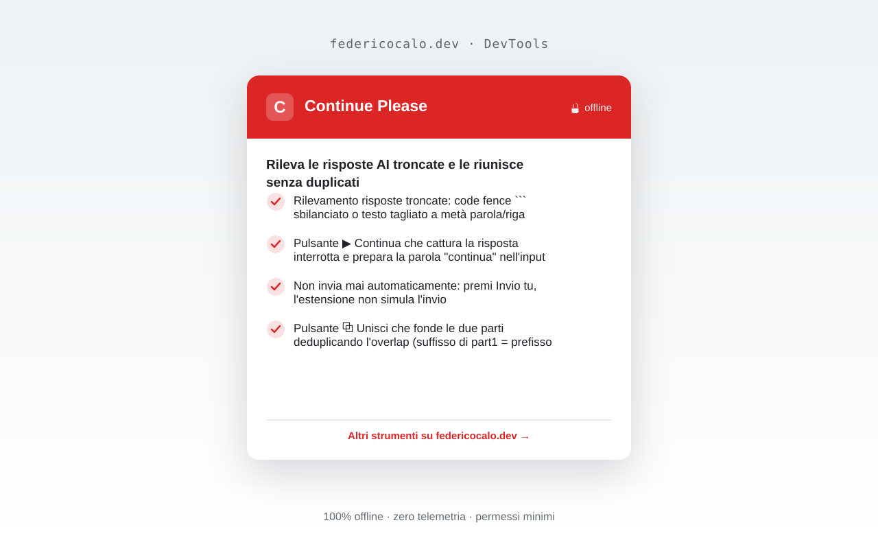 Continue Please