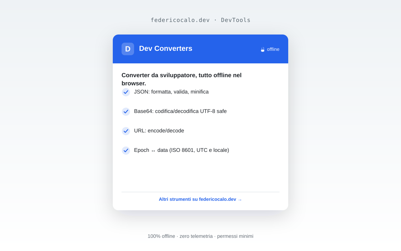 Dev Converters
