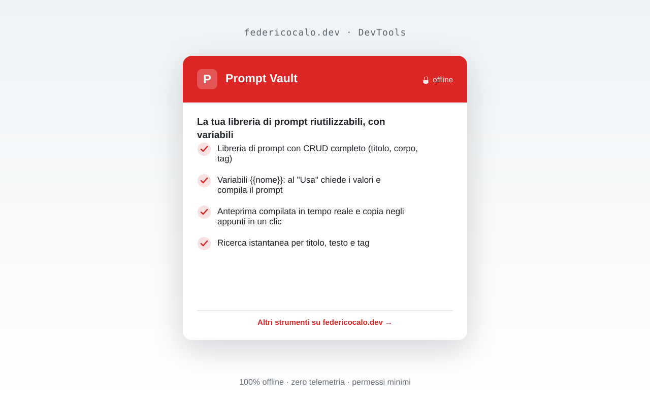 Prompt Vault