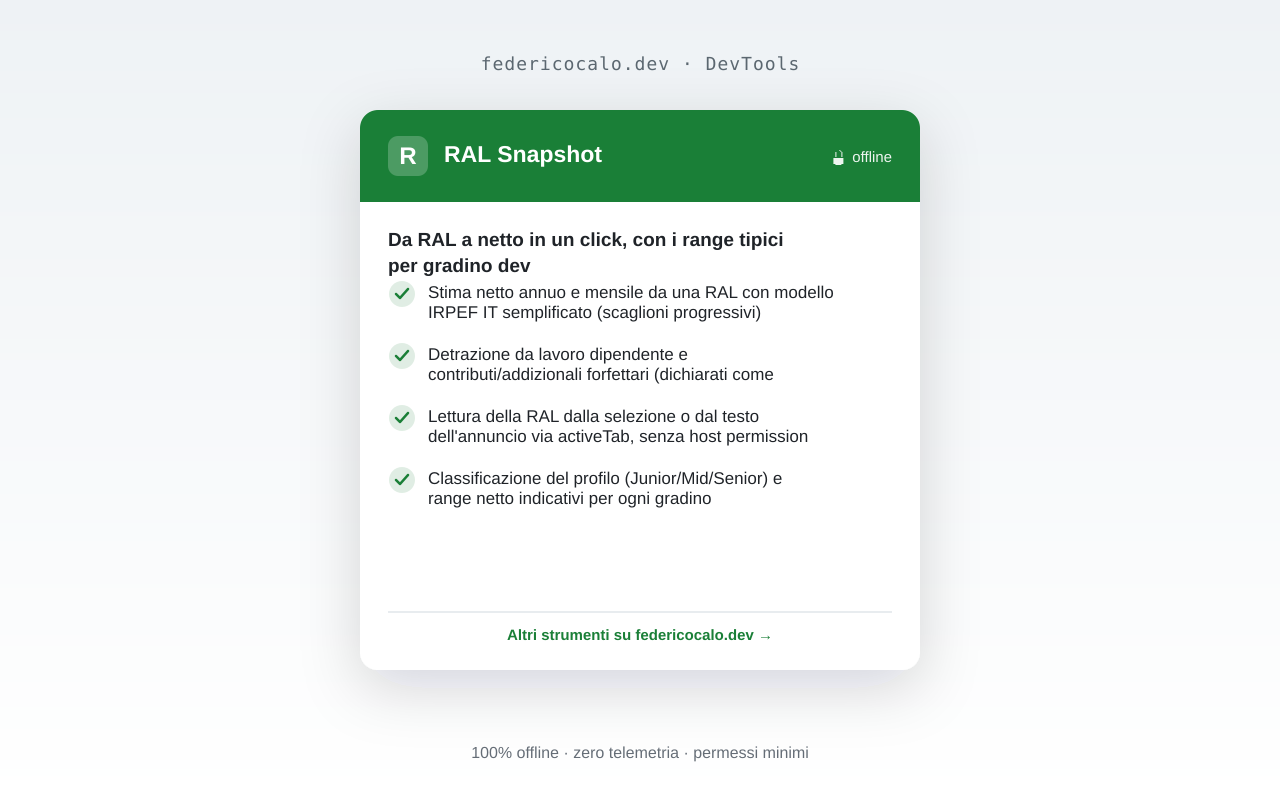 RAL Snapshot