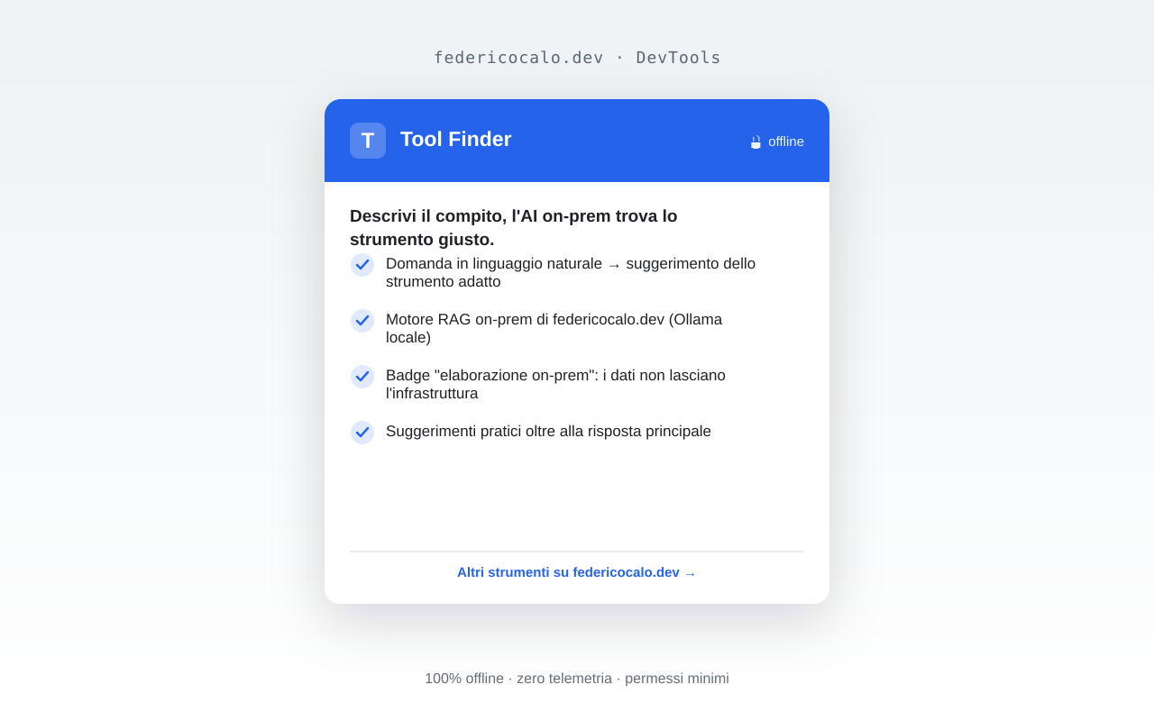 Tool Finder