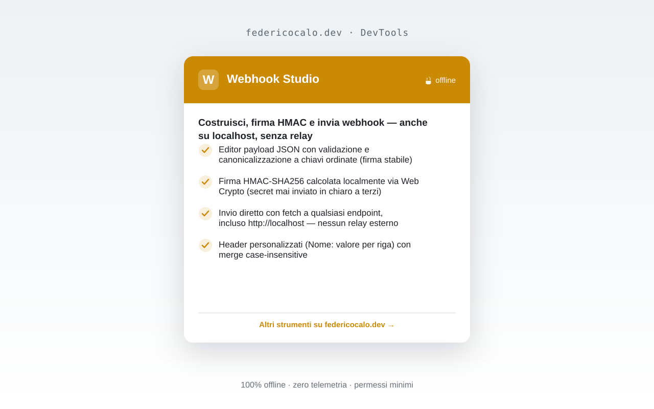 Webhook Studio